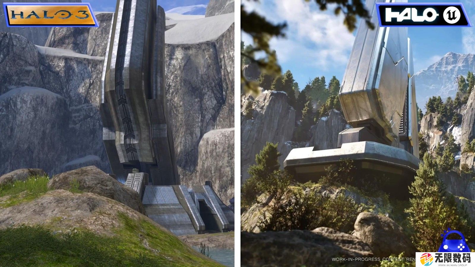 《光环》虚幻5版与《光环3》对比视频 画面大进化