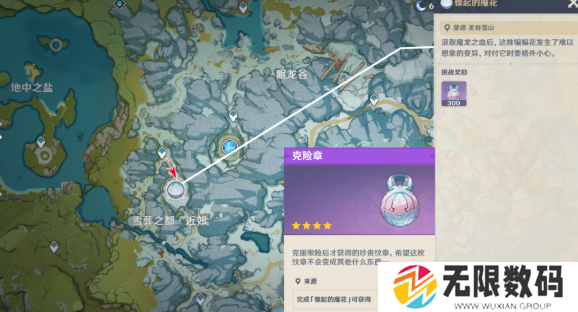 原神雪中魔花在哪