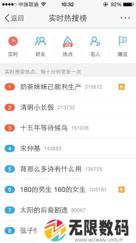 《微博》热搜榜排名查看位置