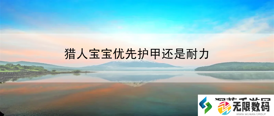 猎人宝宝优先护甲还是耐力：游戏心得玩家感悟体验